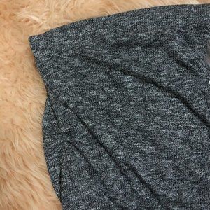 Zara grey white black fitted skirt with ruching